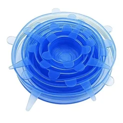 6x Blå Silikonlock