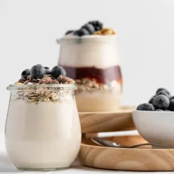 Förvaringsburkar-12x glasburkar Burkar Behållare Koppar Yoghurtkoppar Desserter 200ml