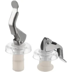 Flaskstopp & Flaskförslutare-2x korkpropp för stängning av vin, likör, alkohol, olja, dryckesflaskor