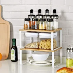 2x Kryddställ - Stapelbar Köksarrangör - Kryddhållare