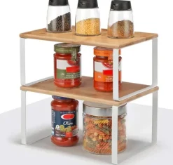 2x Kryddställ - Stapelbar Köksarrangör - Kryddhållare