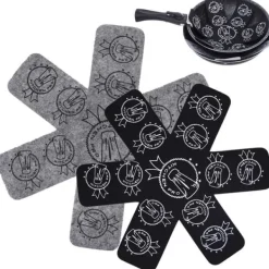 Karottunderlägg-2x Skyddsdistanser för kastruller, kastruller, fat, dynor, köksmattor