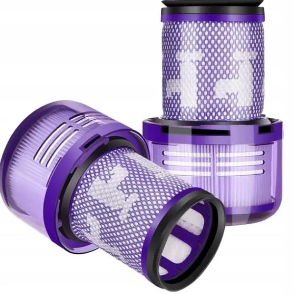 Dammsugartillbehör-2x TVÄTTBART HEPA-FILTER FÖR DYSON V12 ABSOLUTE DETECT SLIM TOTAL FÖRBÄTTRAD