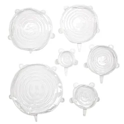 Skållock-6x Vita silikonlock