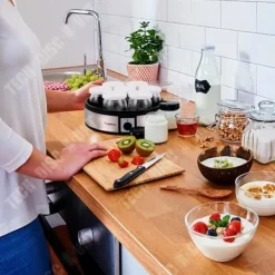 Yaourtière - TD® - Stor kapacitet 1,26 L - Mekanisk kontroll - 7 koppar - Plast ABS