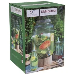 Yorkshire 8L DRYCKDISPENSER av GLAS transparent