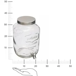 Yorkshire 8L DRYCKDISPENSER av GLAS transparent