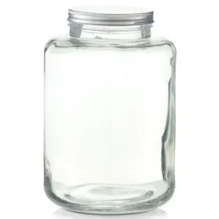 Zeller köksförvaringsburk i glas med metalllock 7 liter