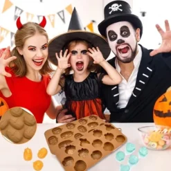 Kakformar-ZOOMPIL Halloween Silikonformar 4 delar Bruna