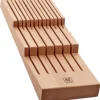 ZWILLING unspecific Knivförvaring i bok - L 41 x B 15,5 x H 4,8 cm. Passar i standard kökslådor. Med plats för upp till 12 knivar